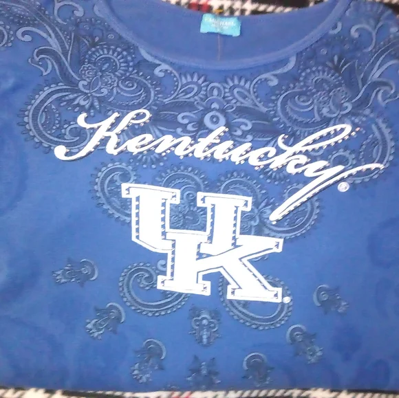 UK Rhinestone Long Sleeve Tee - Picture 1 of 6